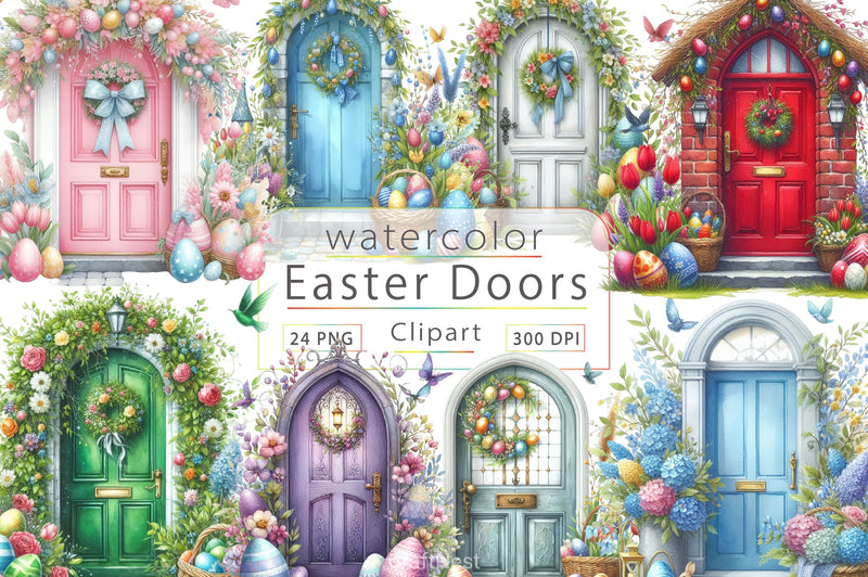 Easter Doors Clipart Bundle - CraftNest - Digital Crafting and Art