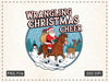 Vintage Santa Western Christmas Clipart Bundle