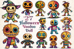 Halloween Voodoo Doll Copy Clipart Bundle - CraftNest - Digital Crafting and Art