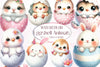 Easter Eggshell Animals Clipart Bundle