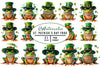 St Patricks Day Frog Clipart Bundle
