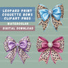 Leopard Coquette Bows Clipart Bundle