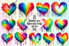 Rainbow Love Drips Clipart Bundle
