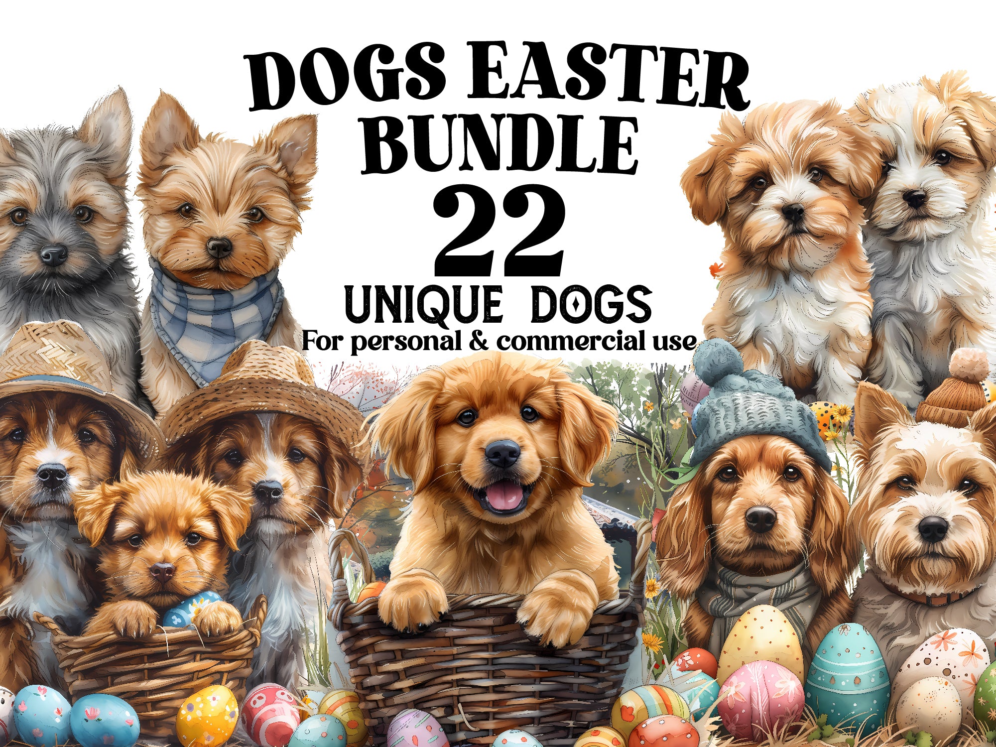 Dogs Eastern Clipart - CraftNest