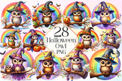 Halloween Owl Clipart Bundle 4 - CraftNest - Digital Crafting and Art