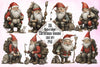 Christmas Gnome Wearing Clipart Bundle