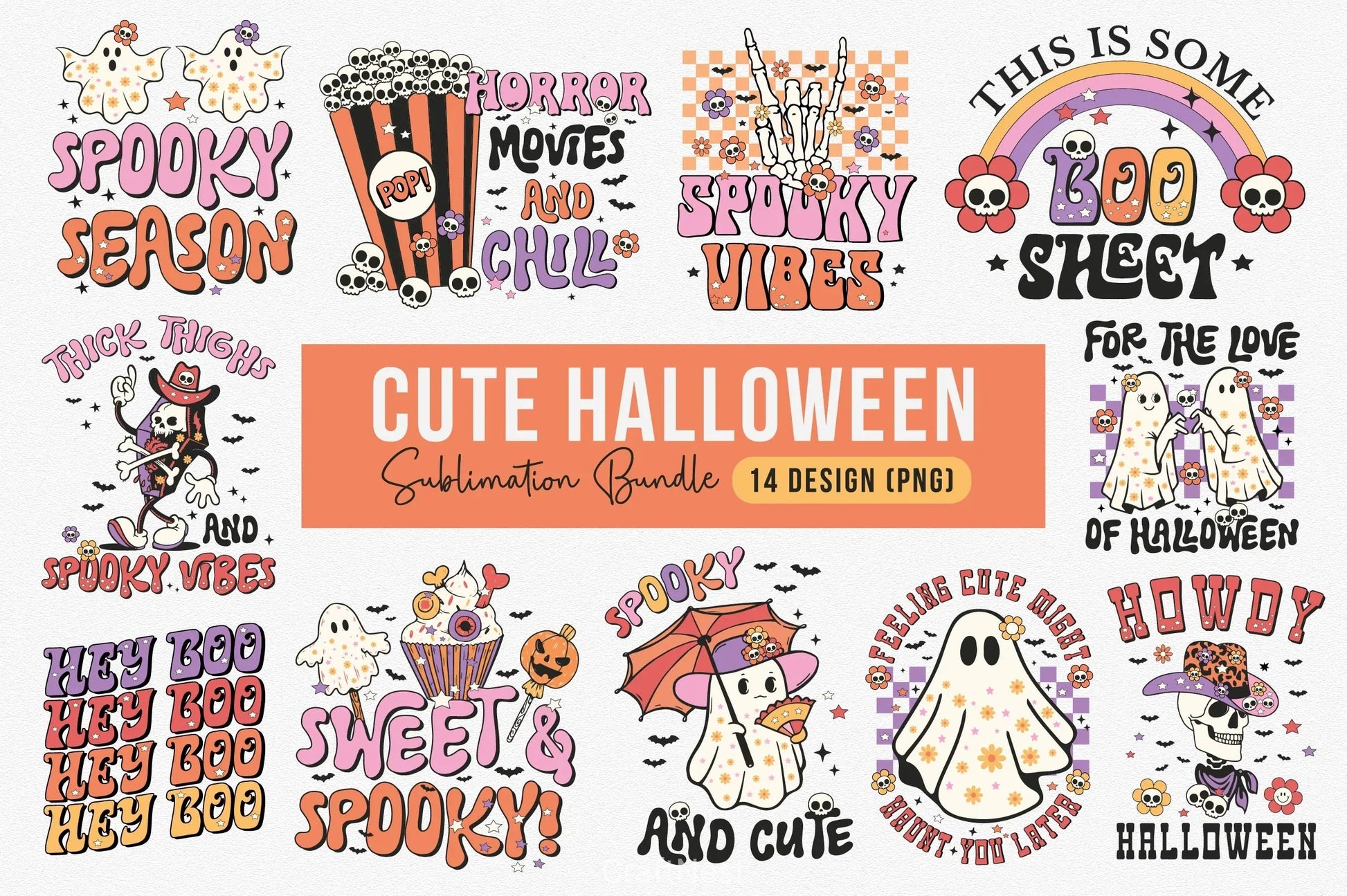 Cute Halloween Clipart Bundle 8 - CraftNest - Digital Crafting and Art
