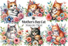Mother's Day Cat Clipart Bundle
