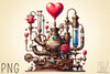 Valentine Steampunk Clipart Bundle