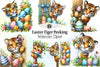 Easter Tiger Clipart Bundle