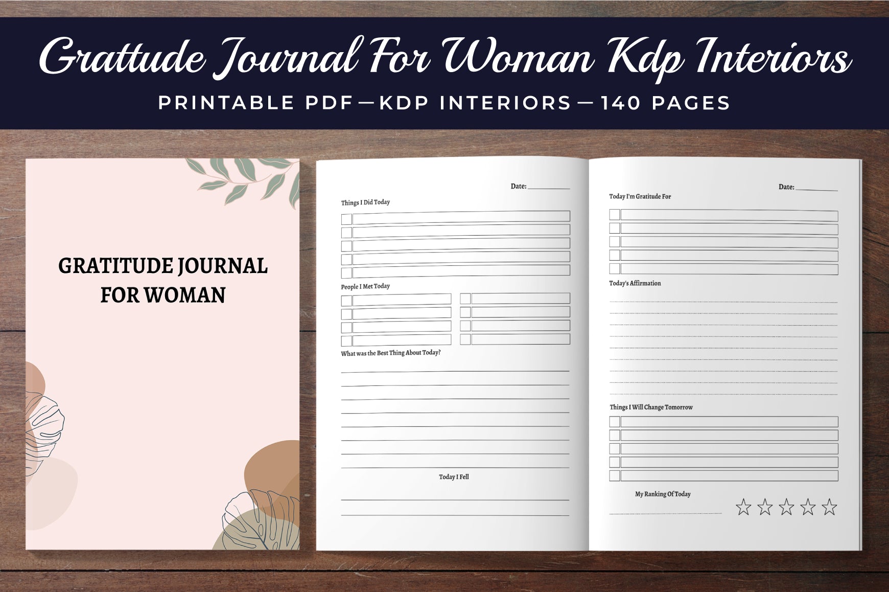 Gratitude Journal for Women