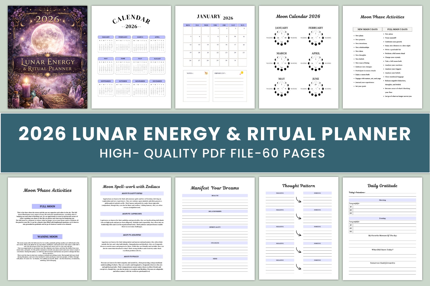 Lunar Energy Ritual Planner