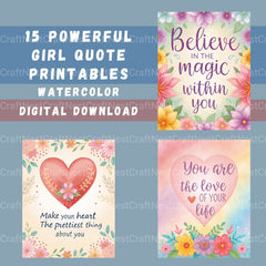 Girl Quotes Pastel Clipart Bundle - CraftNest - Digital Crafting and Art