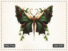 Christmas Butterfly Clipart Bundle - CraftNest - Digital Crafting and Art