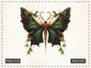 Christmas Butterfly Clipart Bundle