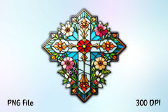 Stained Glass Cross Tarot Card Clipart Bundle 11 - CraftNest - Digital Crafting and Art