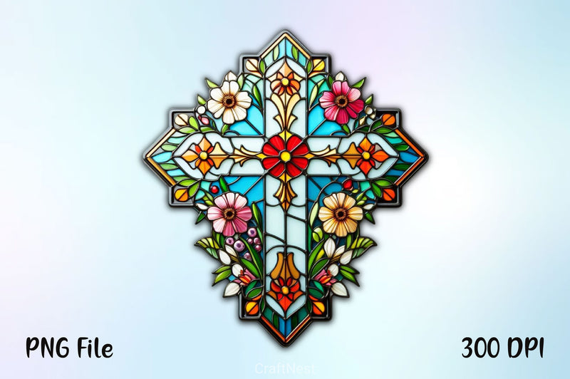 Stained Glass Cross Tarot Card Clipart Bundle 11 - CraftNest - Digital Crafting and Art