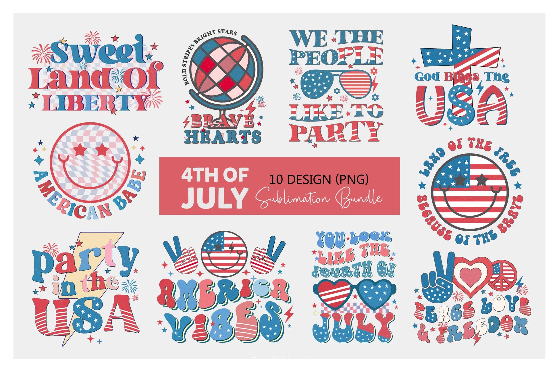 4th July Clipart Bundle - CraftNest - Digital Crafting and Art