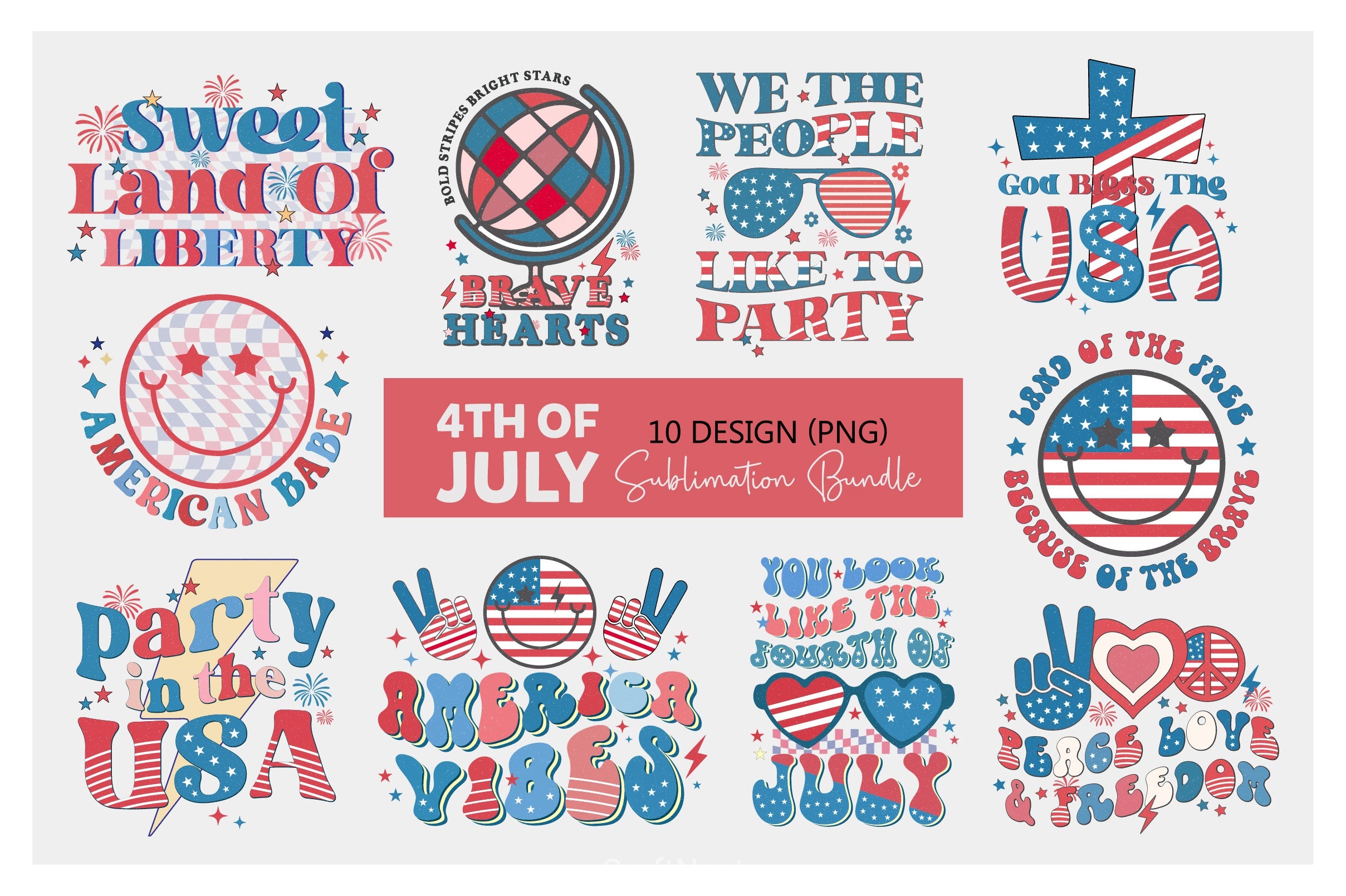 4th July Clipart Bundle - CraftNest - Digital Crafting and Art