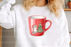 Cute Christmas Hot Cocoa Cup Clipart Bundle - CraftNest - Digital Crafting and Art