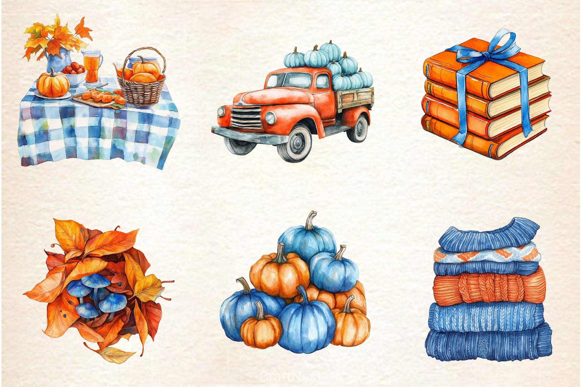 Cozy Autumn Clipart Bundle 3 - CraftNest - Digital Crafting and Art
