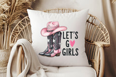 Let's Go Girls Cowgirl Boots Clipart Bundle - CraftNest - Digital Crafting and Art