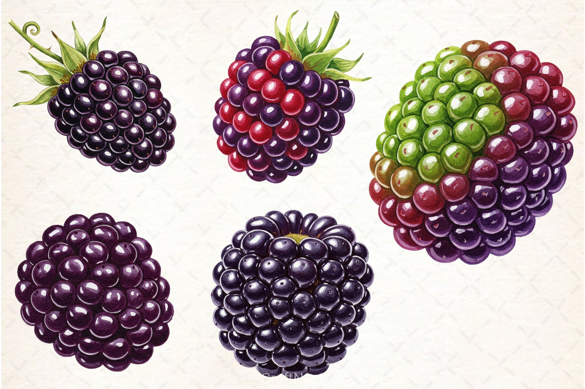 Blackberry Clipart Bundle 2 - CraftNest - Digital Crafting and Art