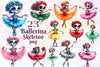 Ballerina Skeleton Clipart Bundle