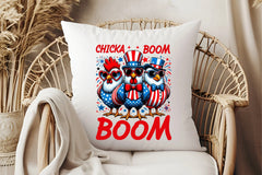 Patriotic Chicken USA 4th of July Clipart Bundle 5 - CraftNest - Digital Crafting and Art