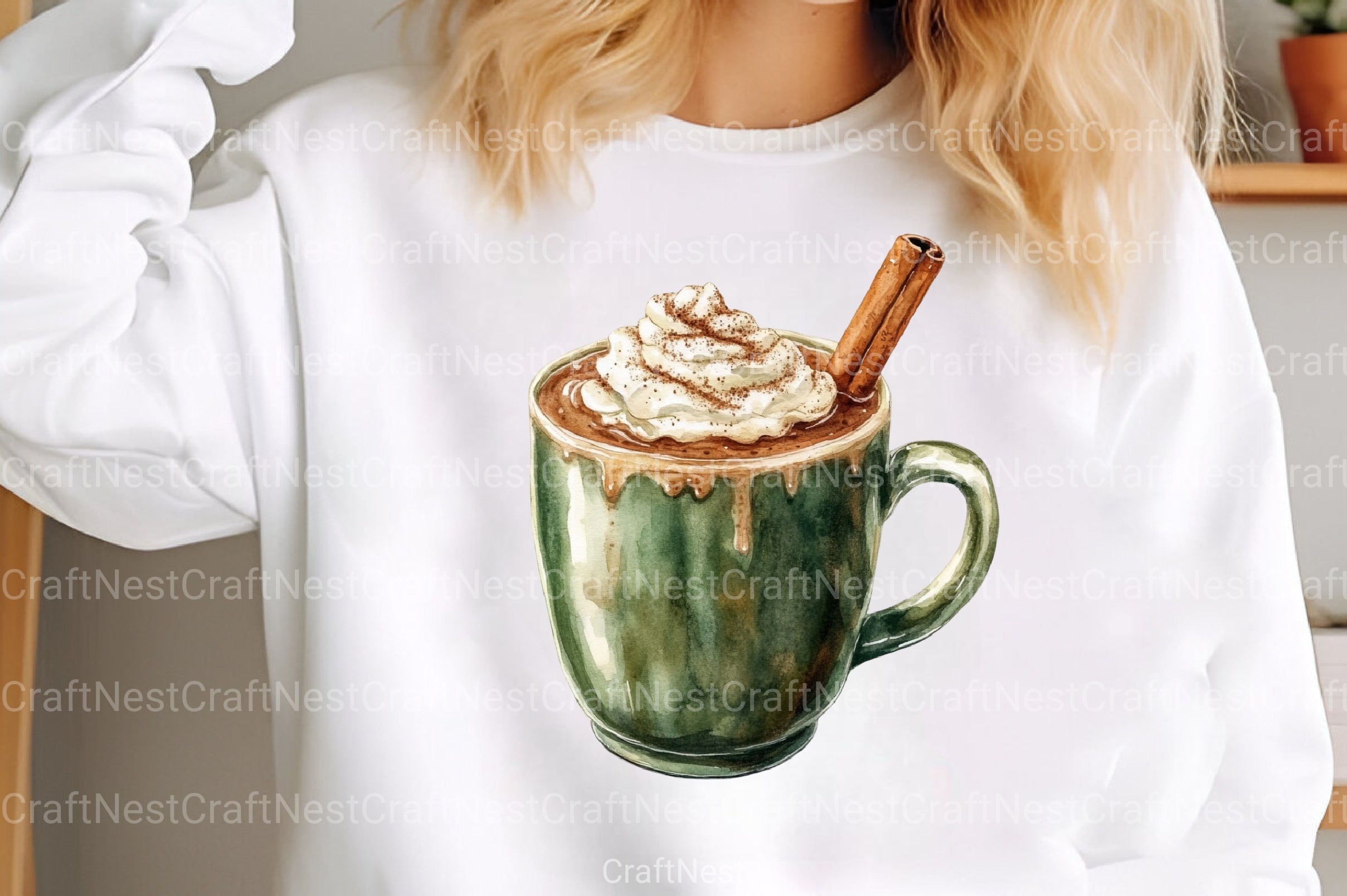 Cozy Green Christmas Winter Clipart Bundle - CraftNest - Digital Crafting and Art