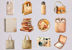 Daily Essentials Clipart Bundle - CraftNest - Digital Crafting and Art