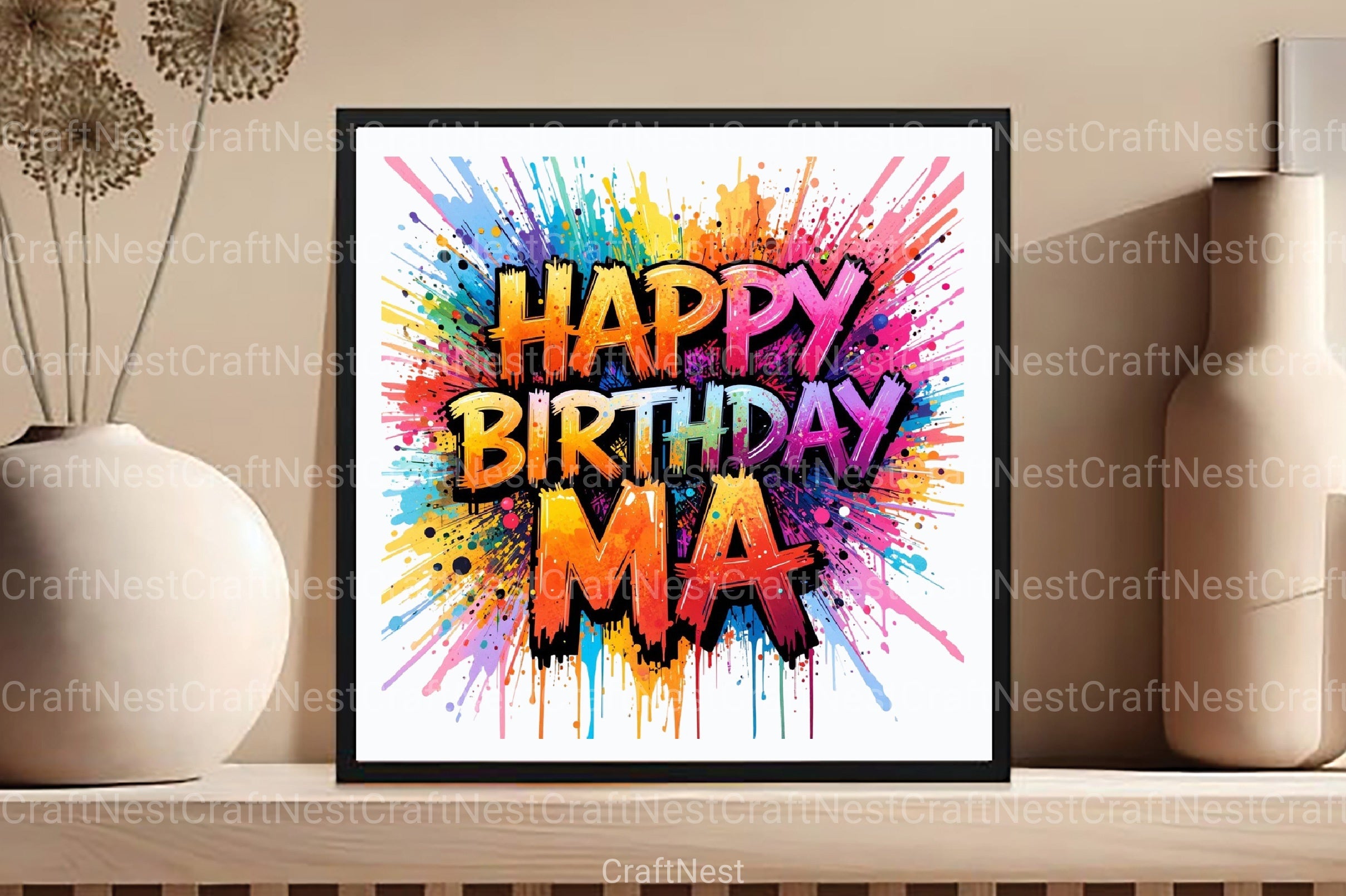Happy Birthday Ma Clipart Bundle 4 - CraftNest - Digital Crafting and Art