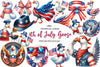 4th Of July Goose Clipart Bundle