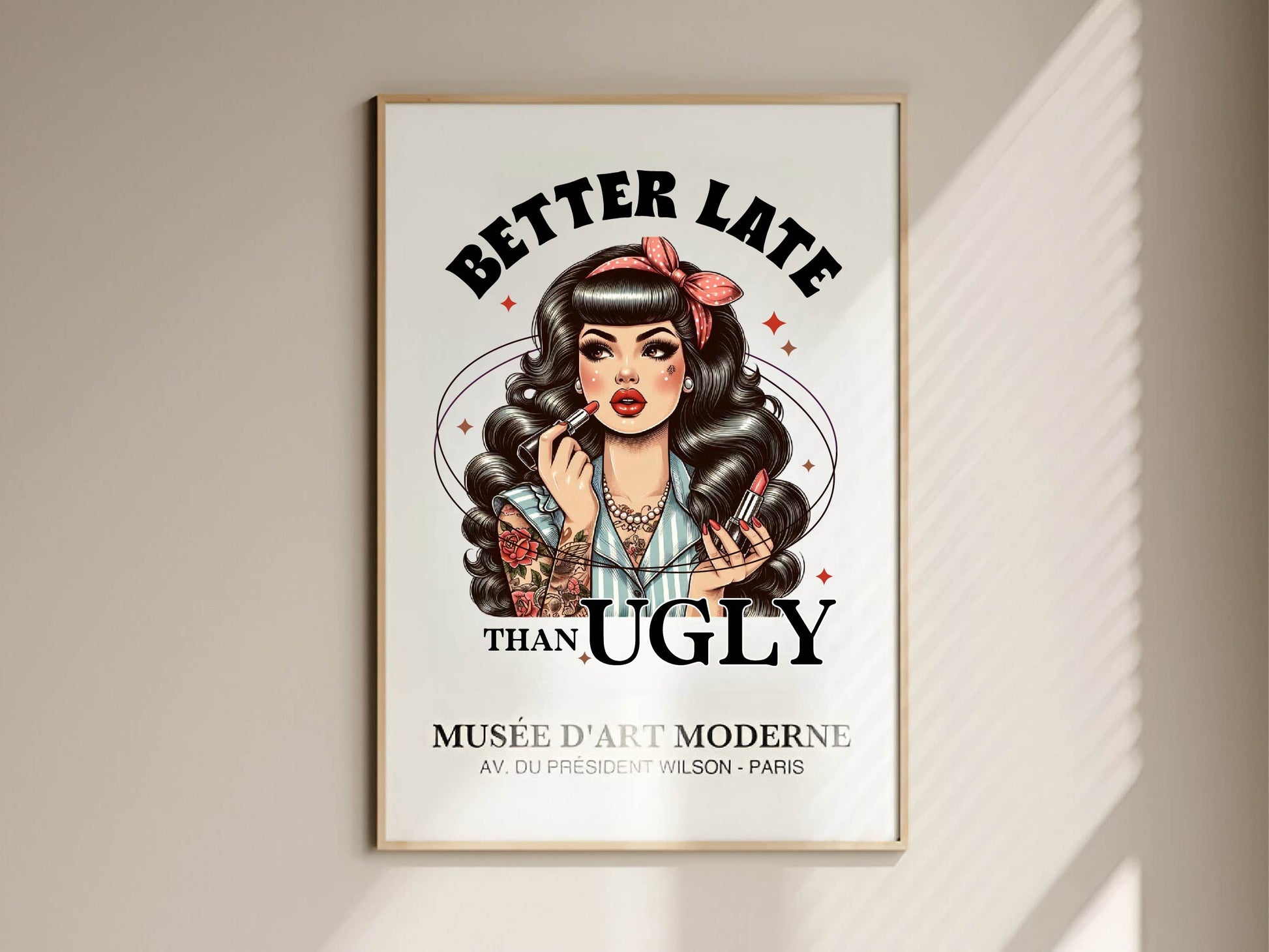 Coquette Girl Better Late Than Ugly Clipart Bundle - CraftNest - Digital Crafting and Art