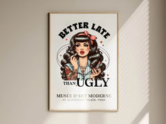 Coquette Girl Better Late Than Ugly Clipart Bundle - CraftNest - Digital Crafting and Art