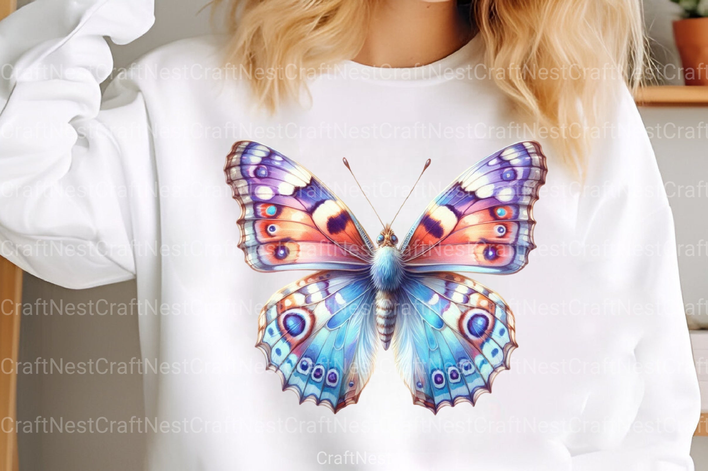 Floral Butterfly Clipart Bundle 56 - CraftNest - Digital Crafting and Art