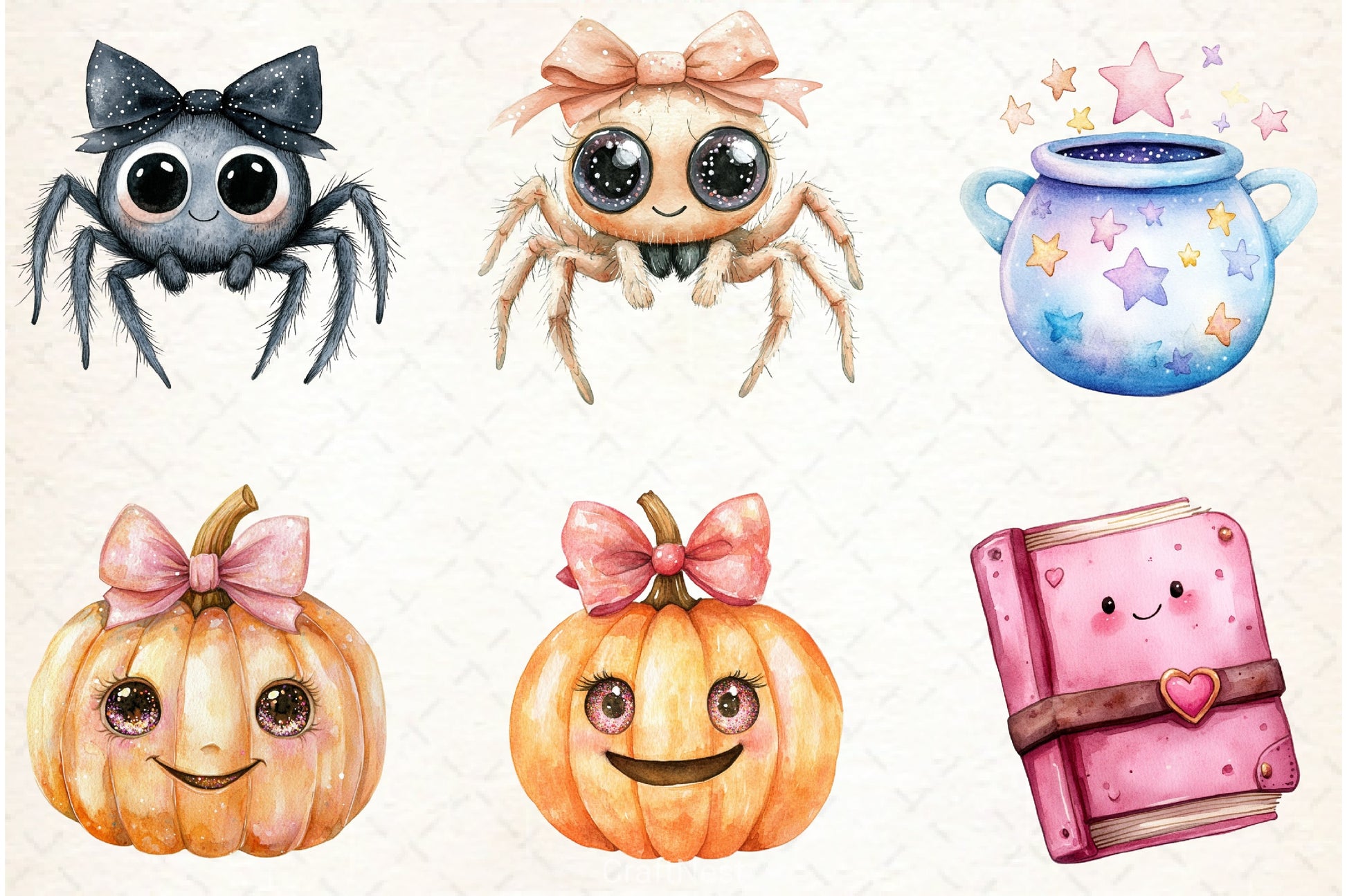 Halloween Kawaii Spooky Clipart Bundle - CraftNest - Digital Crafting and Art