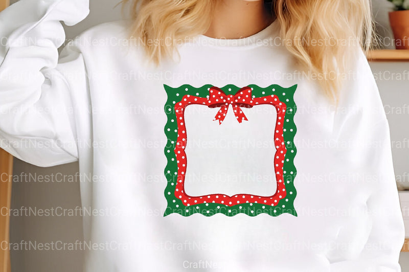 Coquette Christmas Frame Border Clipart Bundle - CraftNest - Digital Crafting and Art