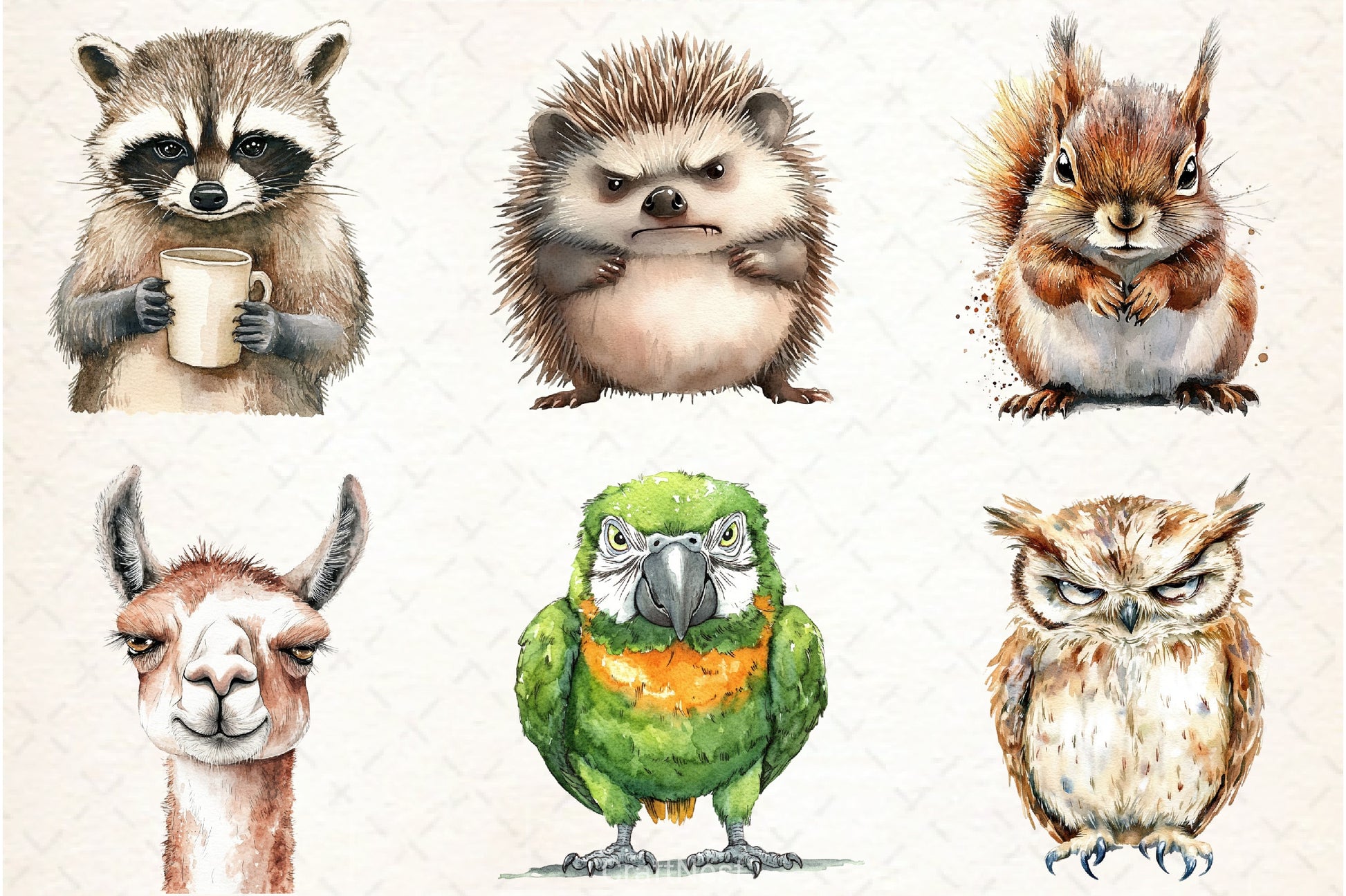 Grumpy Animals Clipart Bundle 4 - CraftNest - Digital Crafting and Art