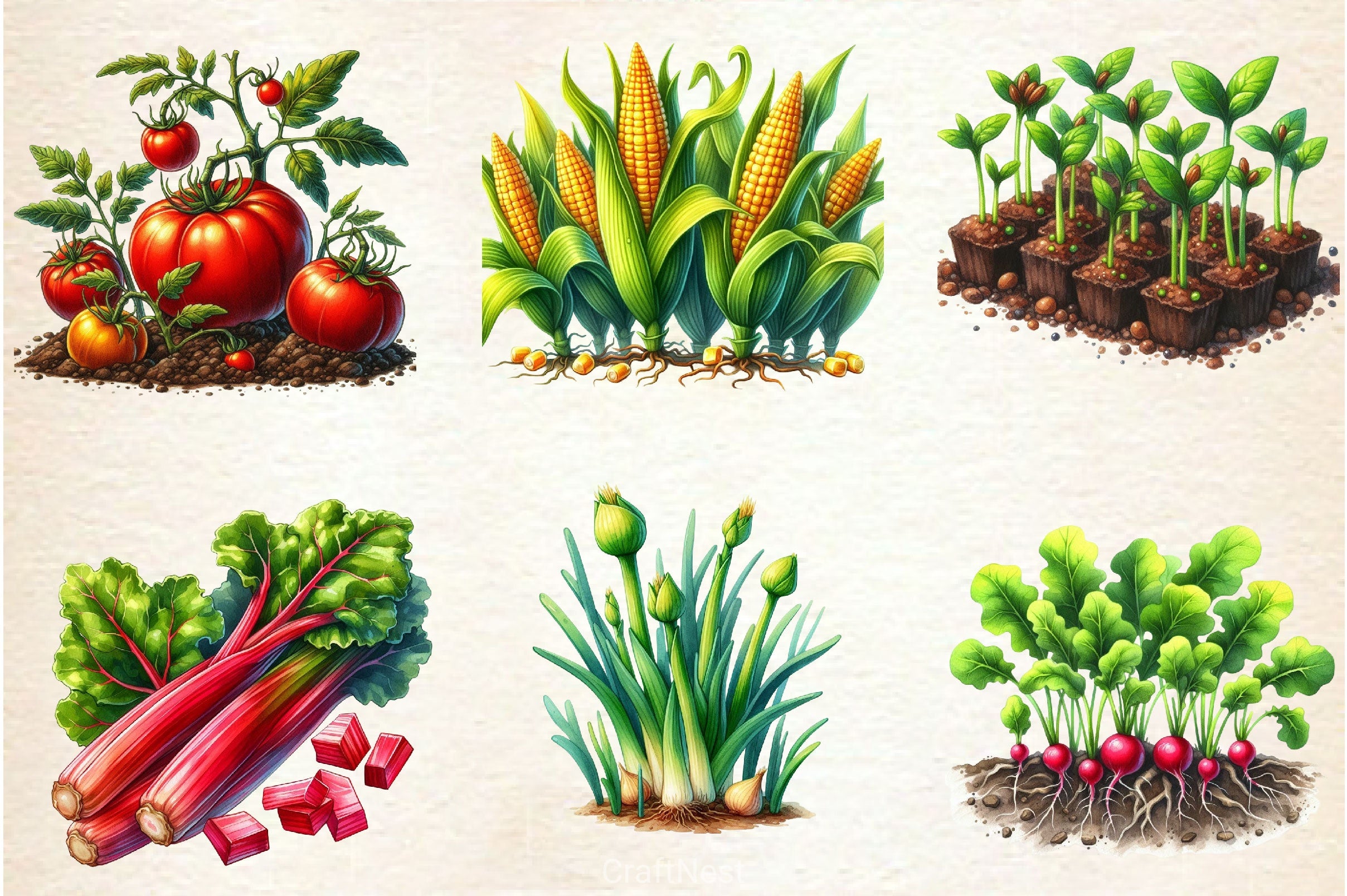 Garden Patch Clipart Bundle - CraftNest - Digital Crafting and Art