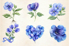 Butterfly Pea Flower Clipart Bundle - CraftNest - Digital Crafting and Art