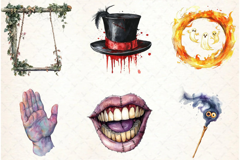 Spooky Circus Clipart Bundle - CraftNest - Digital Crafting and Art