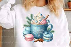 Winter Hot Cocoa Clipart Bundle: Cozy Chocolate Festive Printables - CraftNest - Digital Crafting and Art