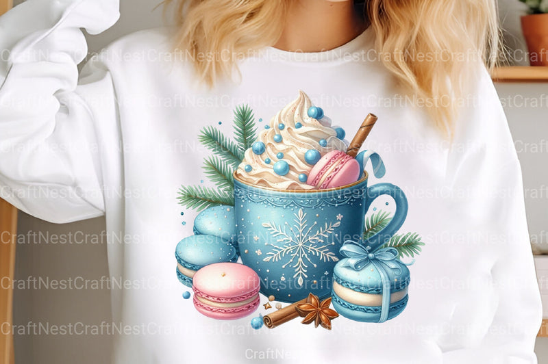 Winter Hot Cocoa Clipart Bundle: Cozy Chocolate Festive Printables - CraftNest - Digital Crafting and Art