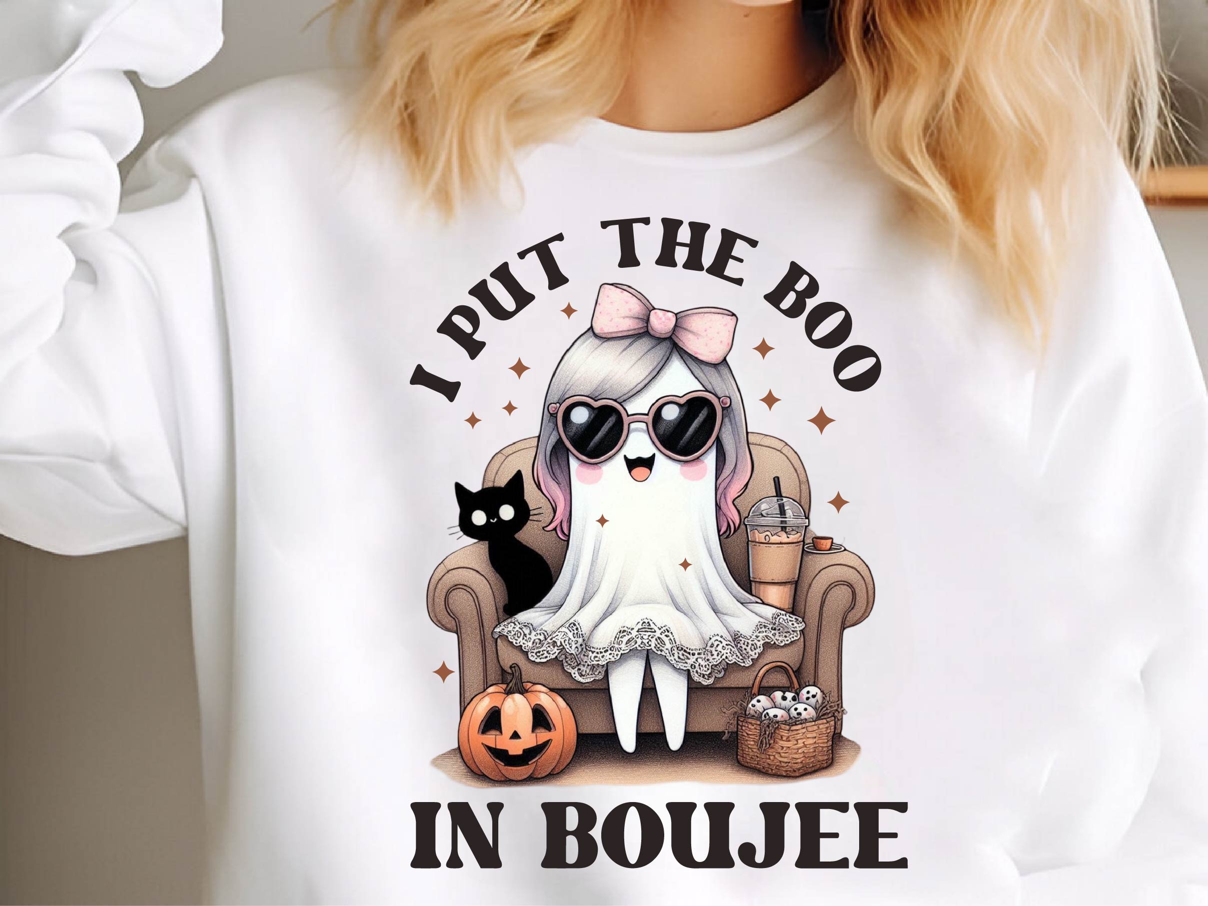 I Put The Boo In Boujee Girly Halloween Clipart Bundle - CraftNest - Digital Crafting and Art