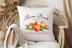 Farm Fresh Georgia Peaches Clipart Bundle - CraftNest - Digital Crafting and Art
