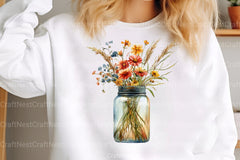 Fall Mason Jar Design Clipart Bundle - CraftNest - Digital Crafting and Art