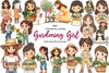 Gardening Girl Clipart Bundle