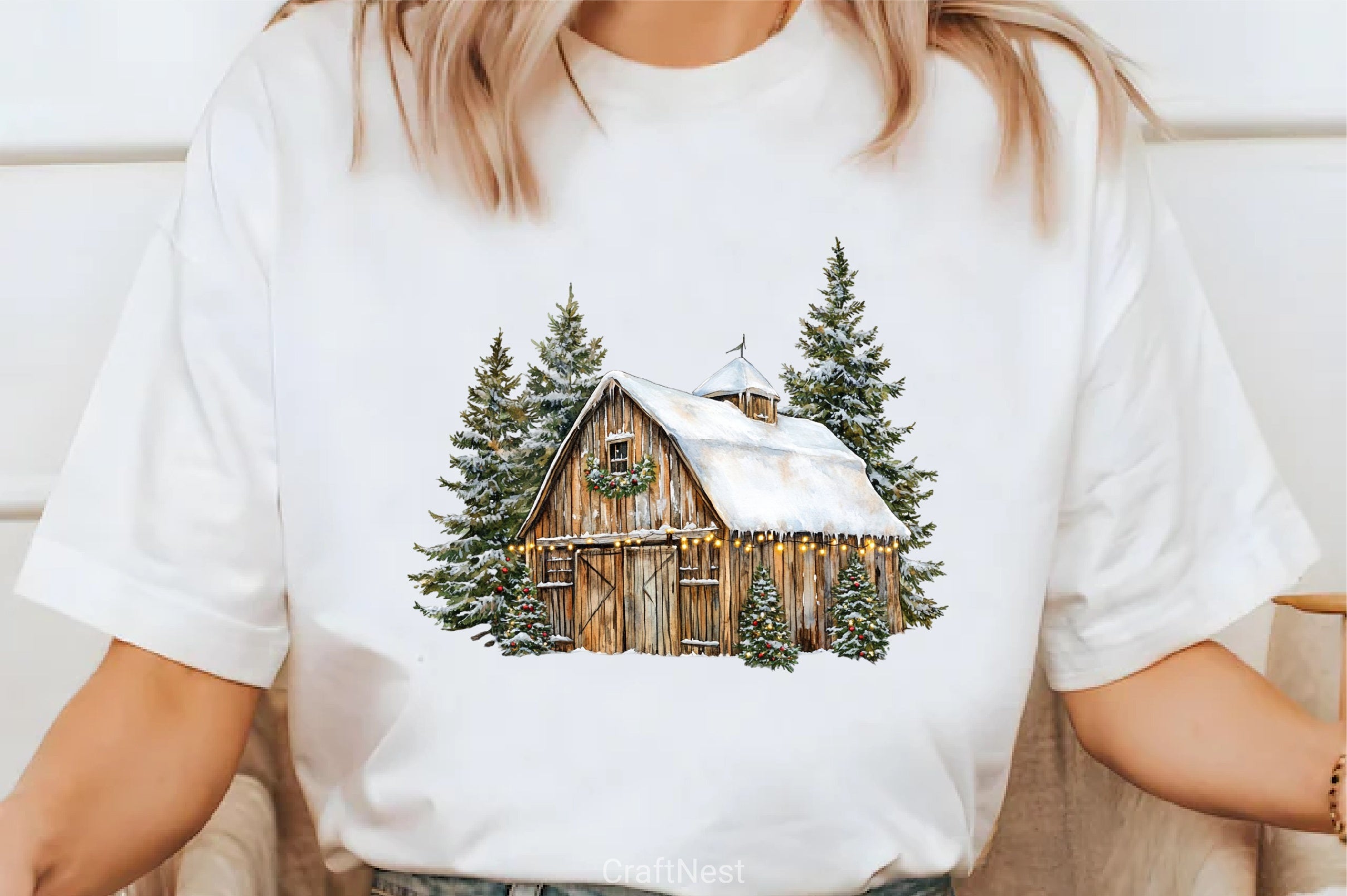 Wooden Christmas Clipart Bundle - CraftNest - Digital Crafting and Art