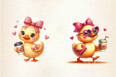 Valentine Duck Clipart Bundle - CraftNest - Digital Crafting and Art
